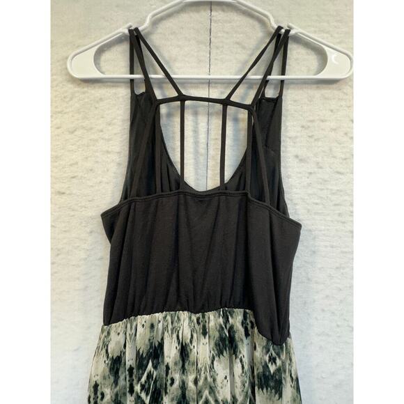 VINTAGE Y2K Studio Y SPARKLE Sheer STRETCHY MAXI Dress SILVER BLACK - Picture 7 of 13